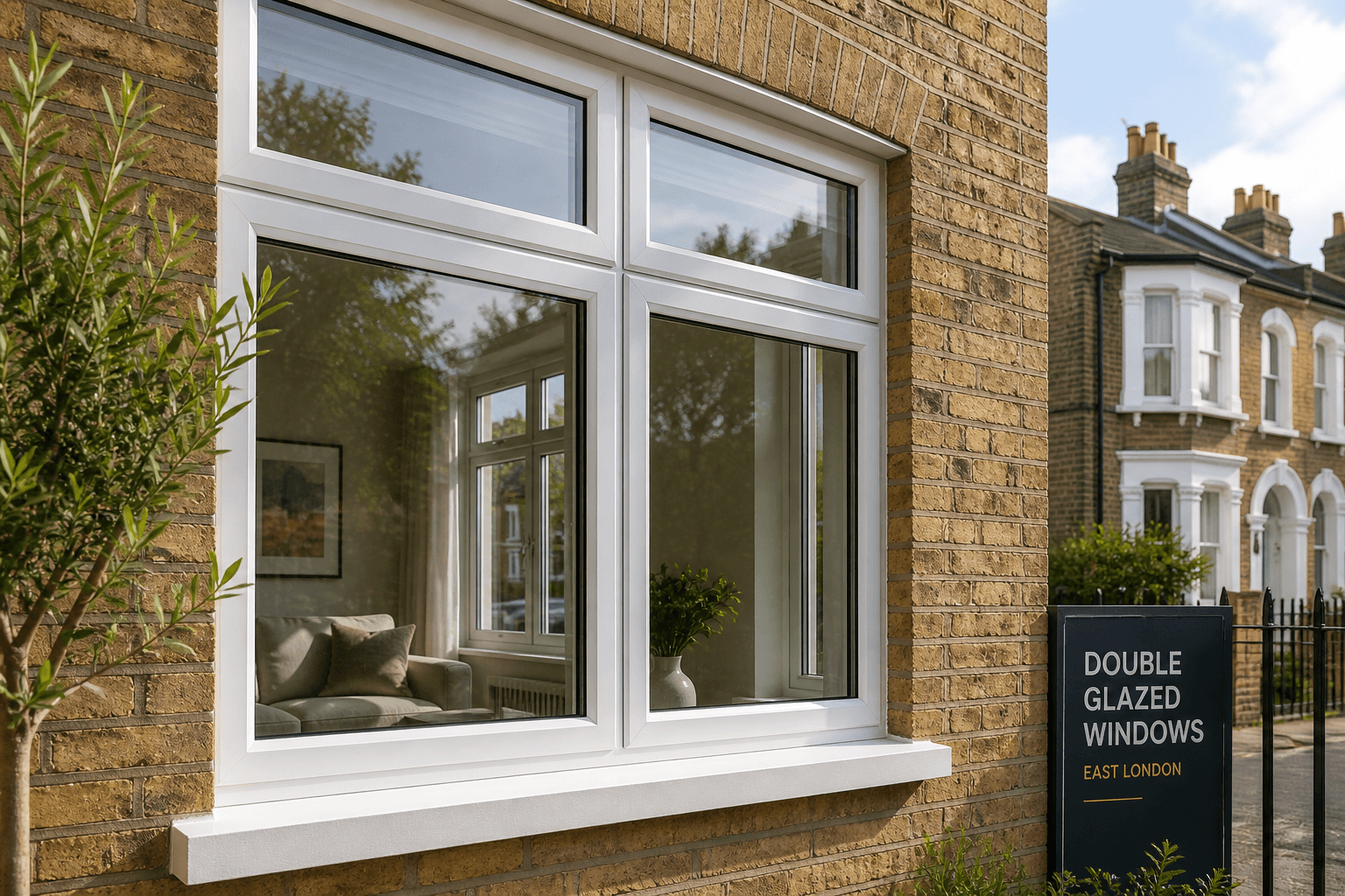 Double glazed windows installed in East London home