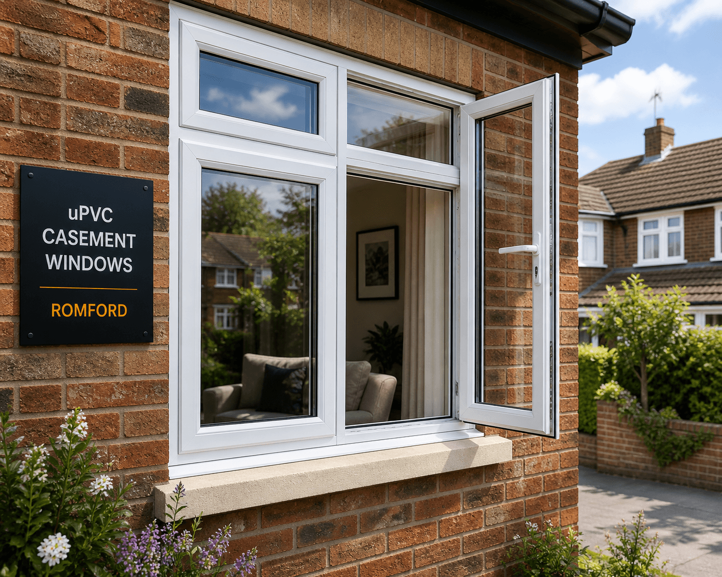 uPVC casement windows in Romford property